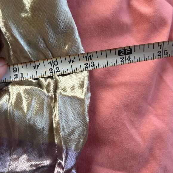 Collina Strada Yod Maxi Skirt Silver Grid Velvet L NEW $405 Bias Cut Midi - Picture 11 of 12